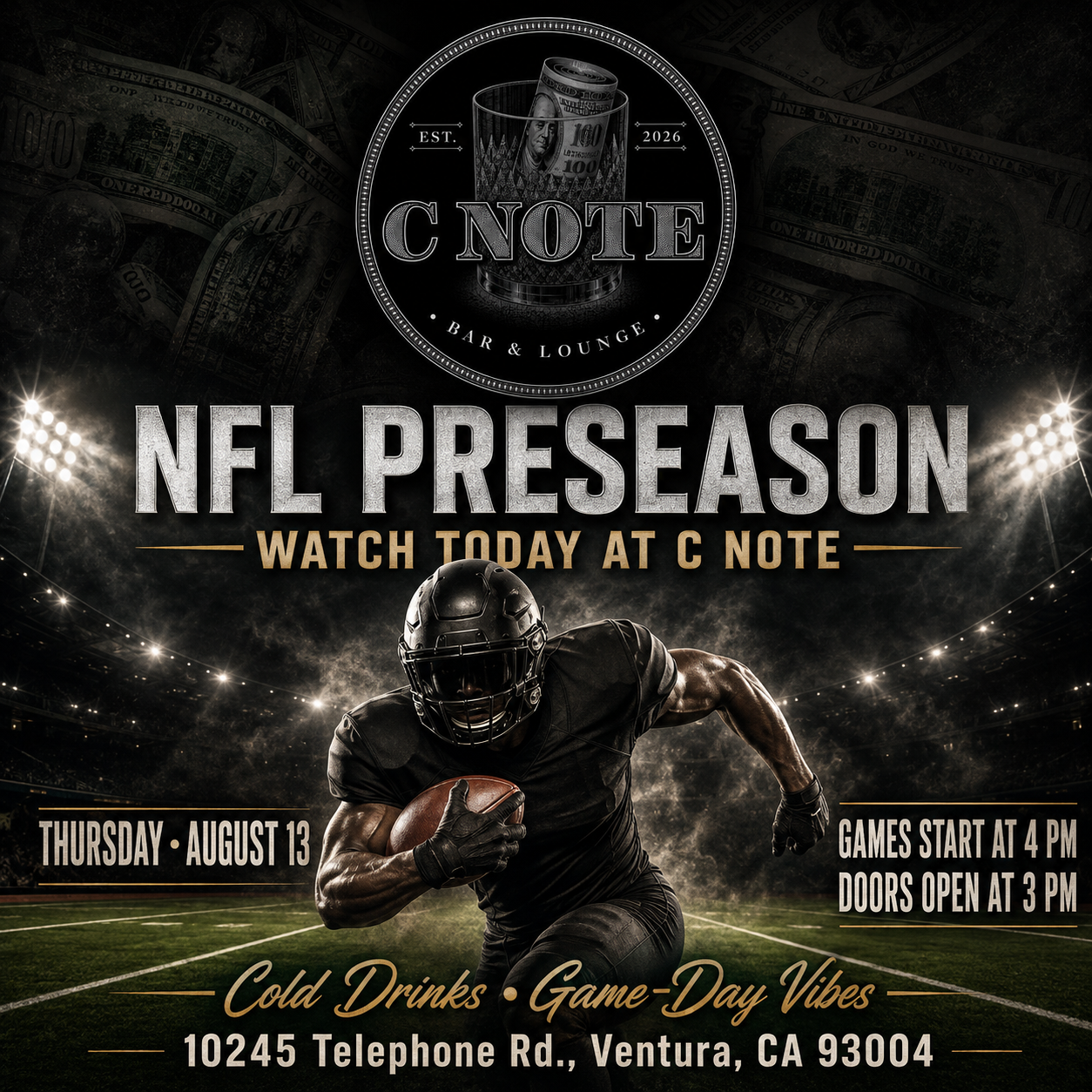 NFL Preseason at C Note