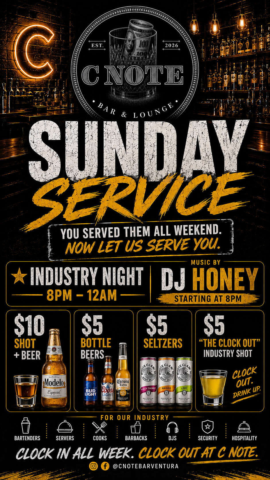 Sunday Service Industry Night